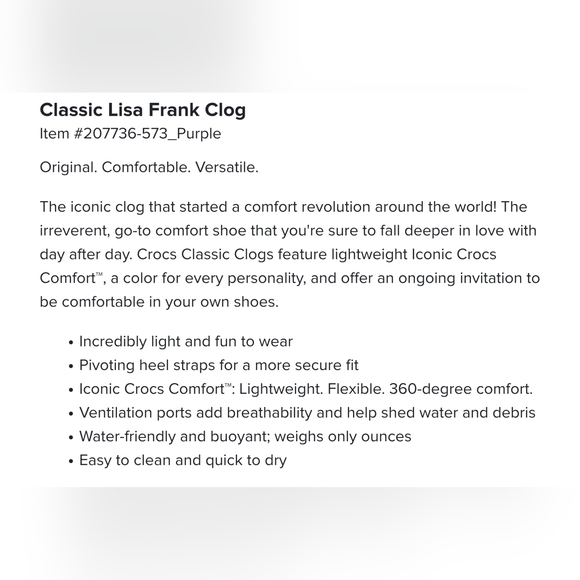 NIB Crocs Lisa Frank Adult Women’s 10/Men's 8 - Picture 9 of 13